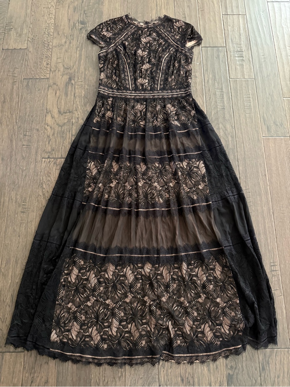 Tadashi Shoji Lace A-Line Gown - Picture 5 of 9